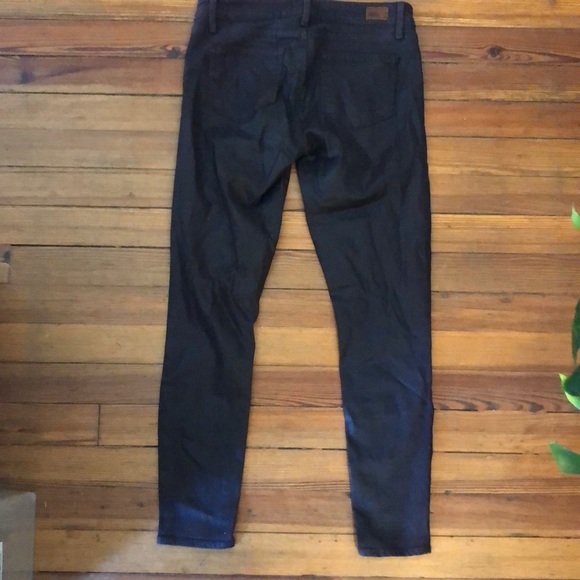 Paige - Verdugo Ankle Purple Coated Skinny Jeans - Picture 6 of 9